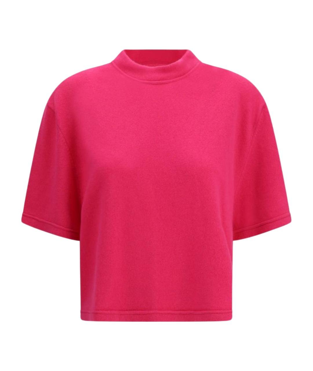 Sa Su Phi Розовая кашемировая футболка, фото 1