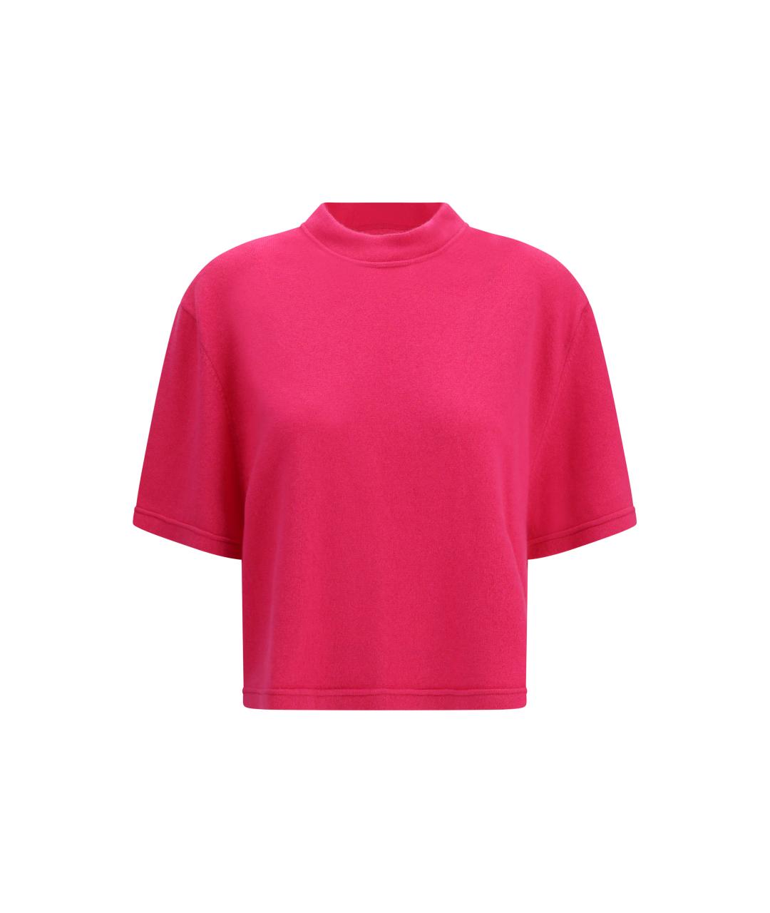 Sa Su Phi Розовая кашемировая футболка, фото 4