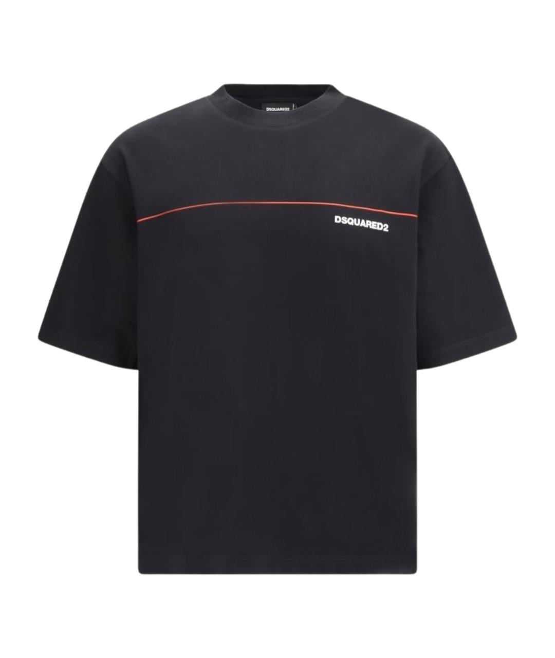 DSQUARED2 Черная хлопковая футболка, фото 1