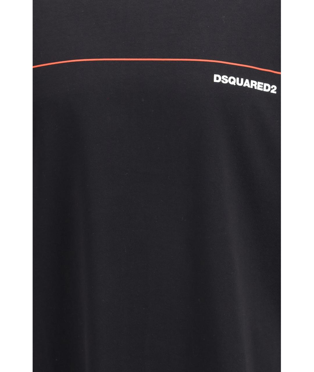 DSQUARED2 Черная хлопковая футболка, фото 3