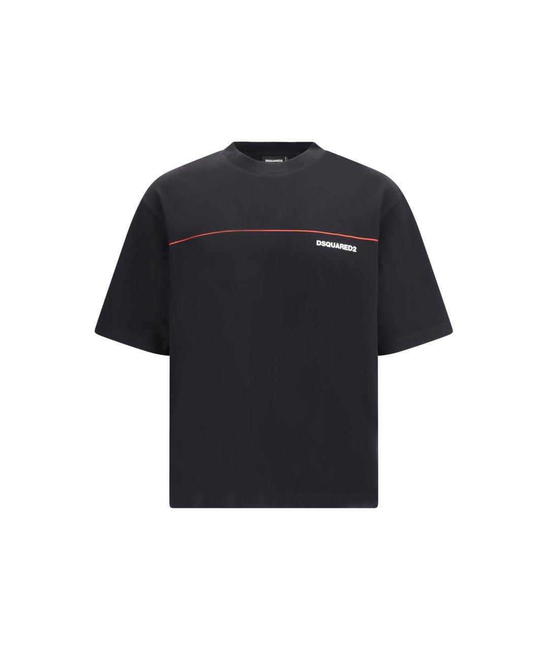 DSQUARED2 Черная хлопковая футболка, фото 4