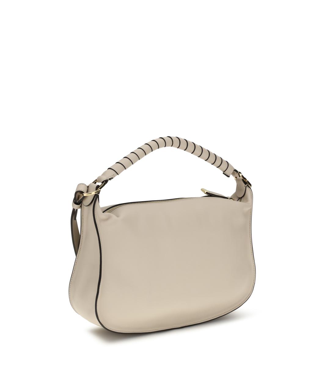CHLOE Бежевая кожаная сумка через плечо, фото 3