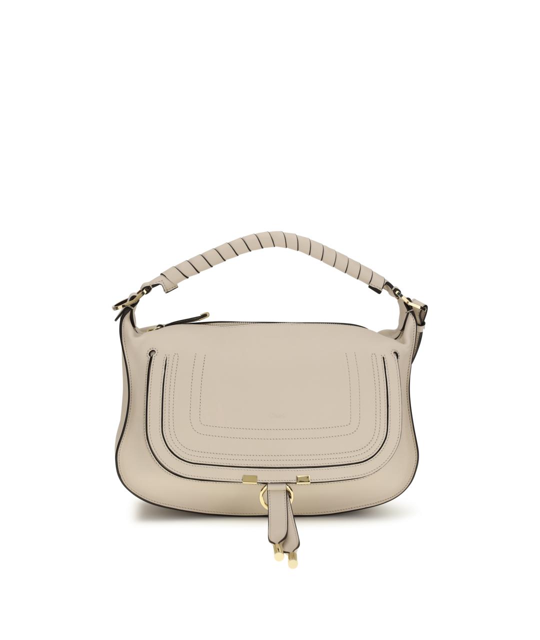 CHLOE Бежевая кожаная сумка через плечо, фото 1