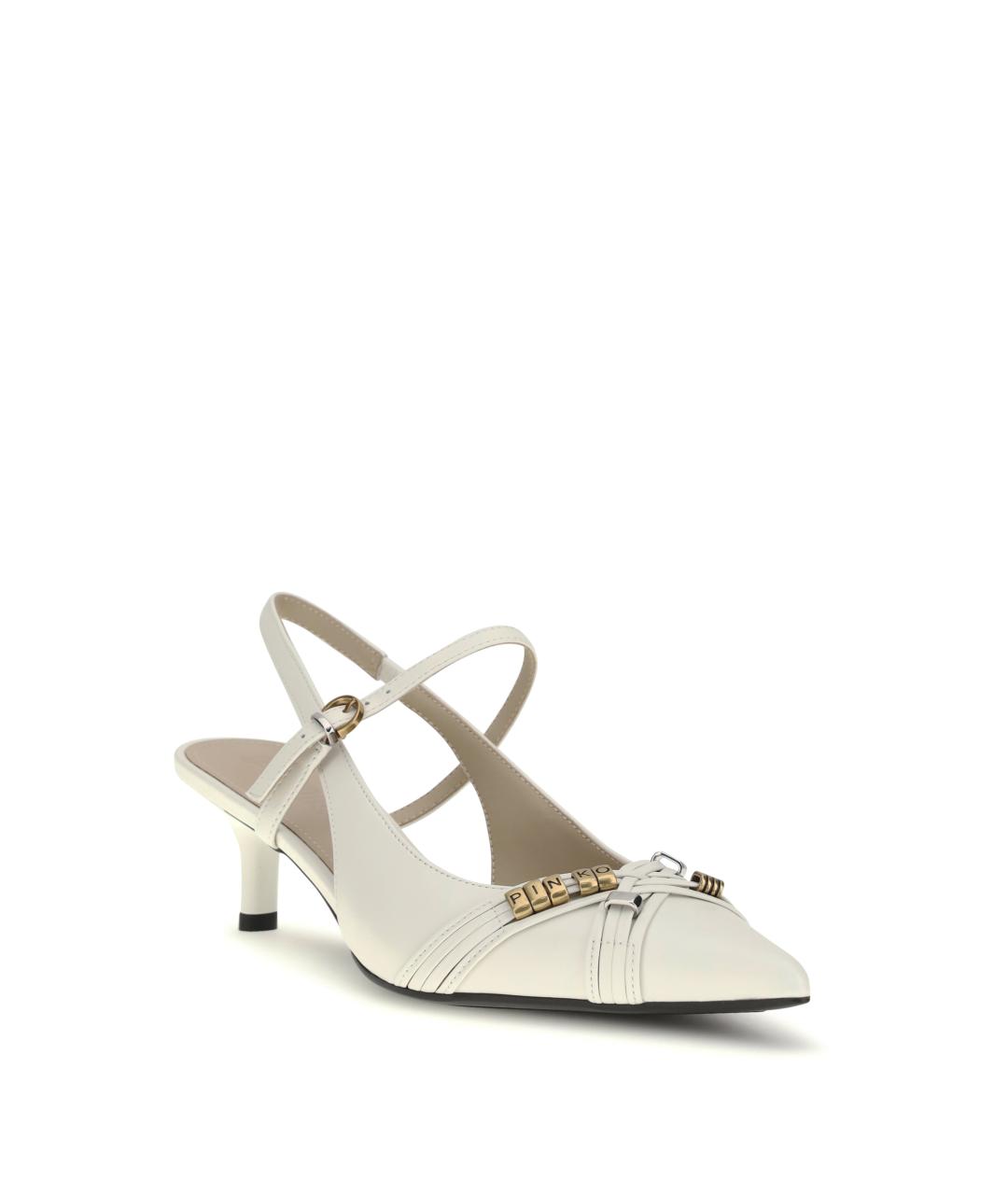 PINKO Белые кожаные туфли, фото 2