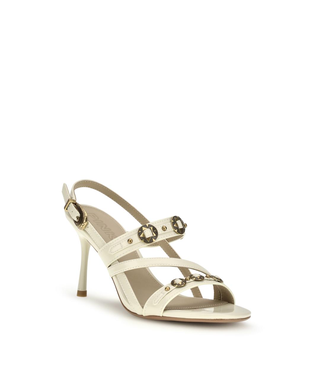 PINKO Белые кожаные босоножки, фото 2