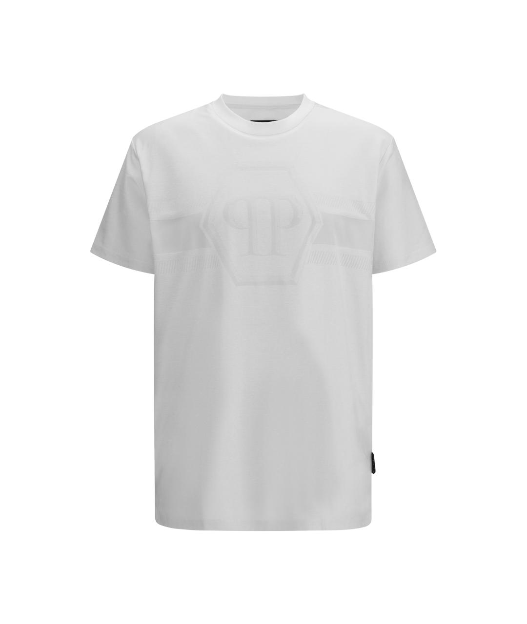 PHILIPP PLEIN Белая хлопковая футболка, фото 4