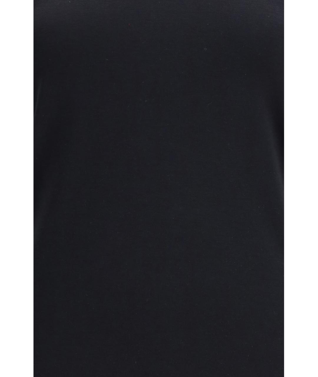 PHOEBE PHILO Черная хлопковая футболка, фото 3