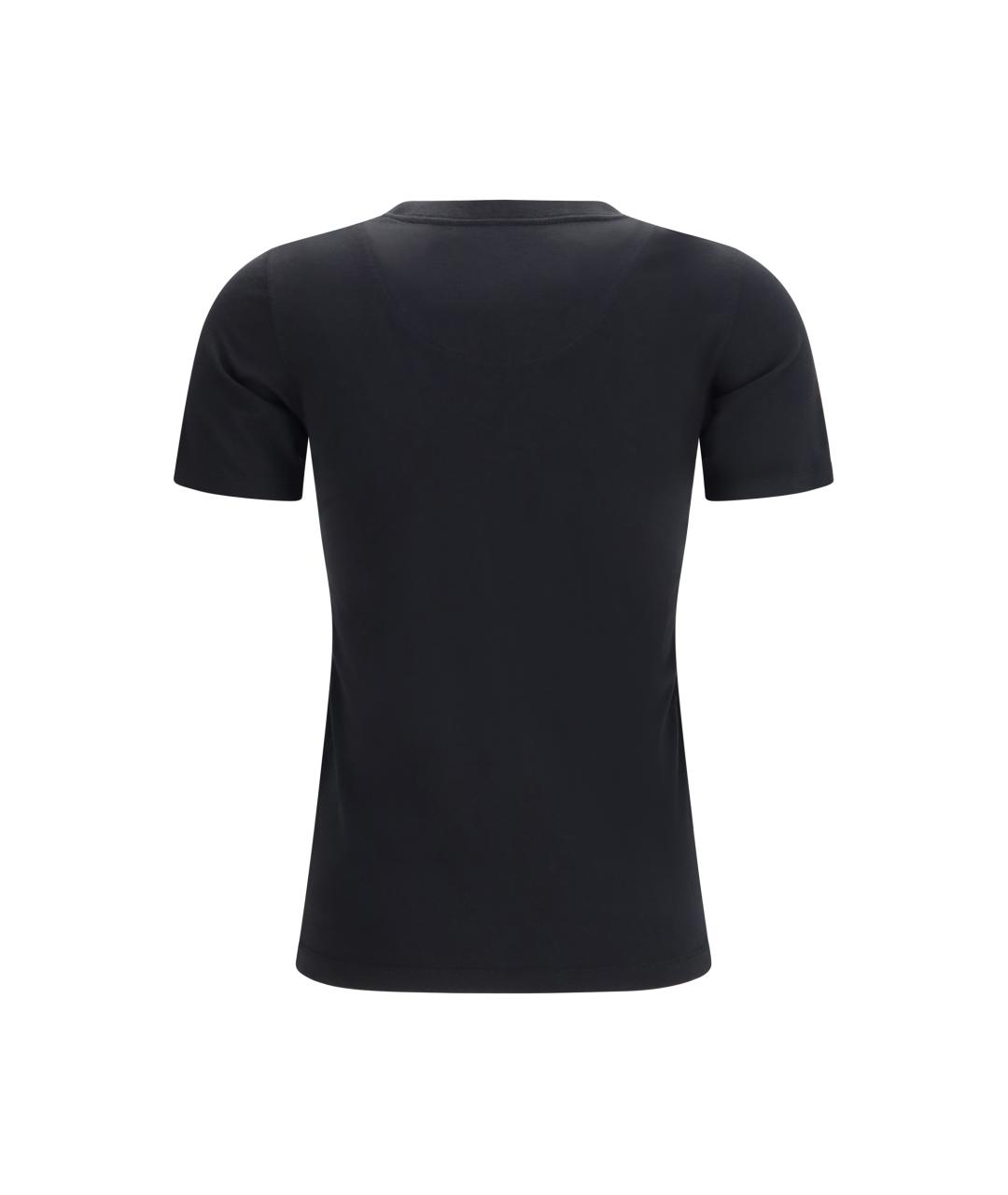 PHOEBE PHILO Черная хлопковая футболка, фото 2