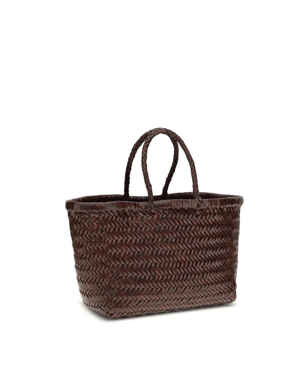 Dragon Diffusion Коричневая кожаная сумка тоут, фото 3