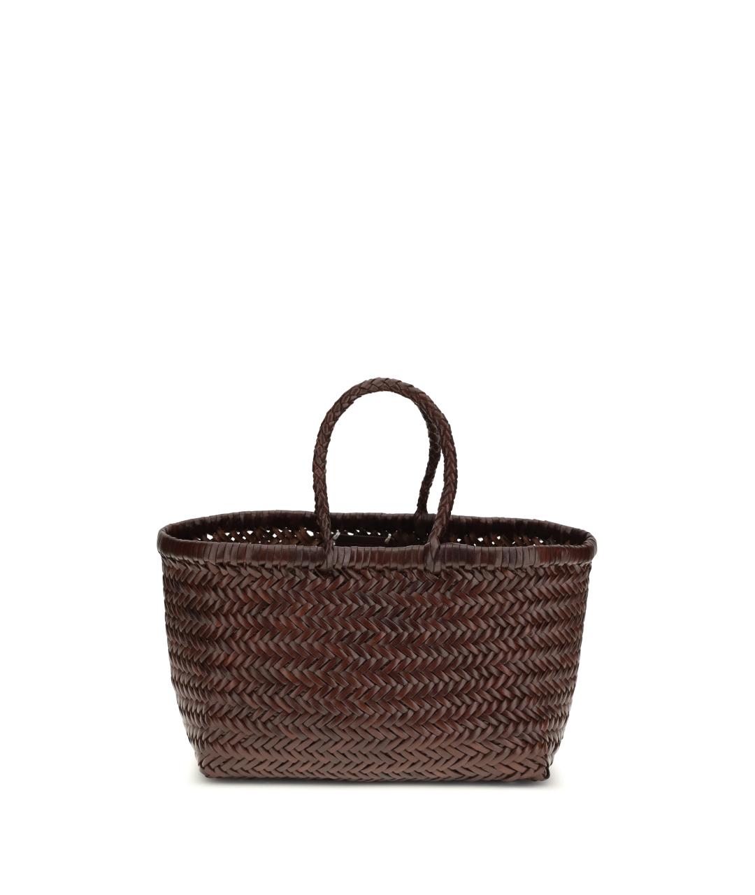 Dragon Diffusion Коричневая кожаная сумка тоут, фото 1