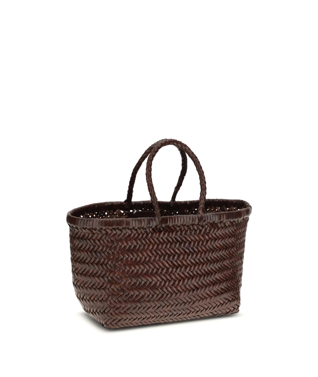 Dragon Diffusion Коричневая кожаная сумка тоут, фото 2