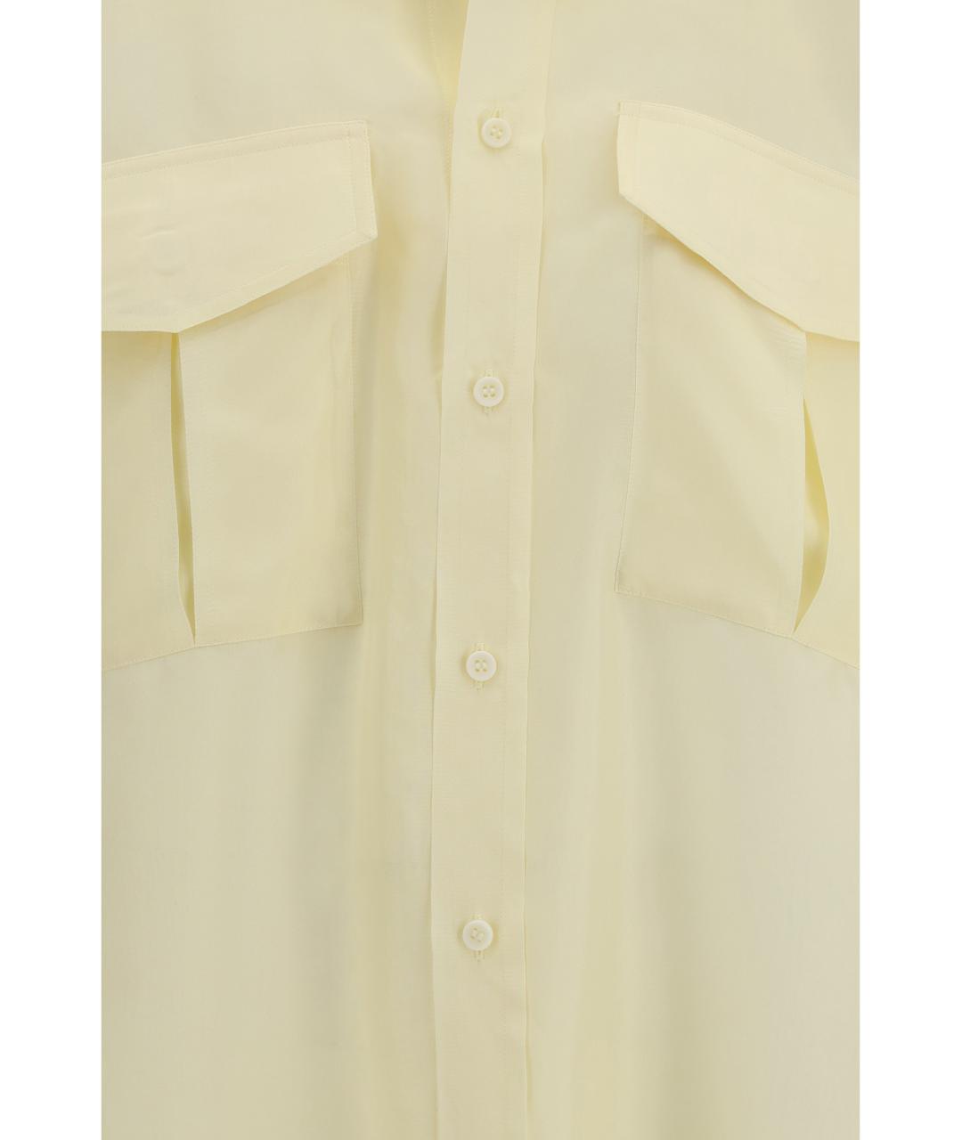 PHOEBE PHILO Бежевая шелковая рубашка, фото 3