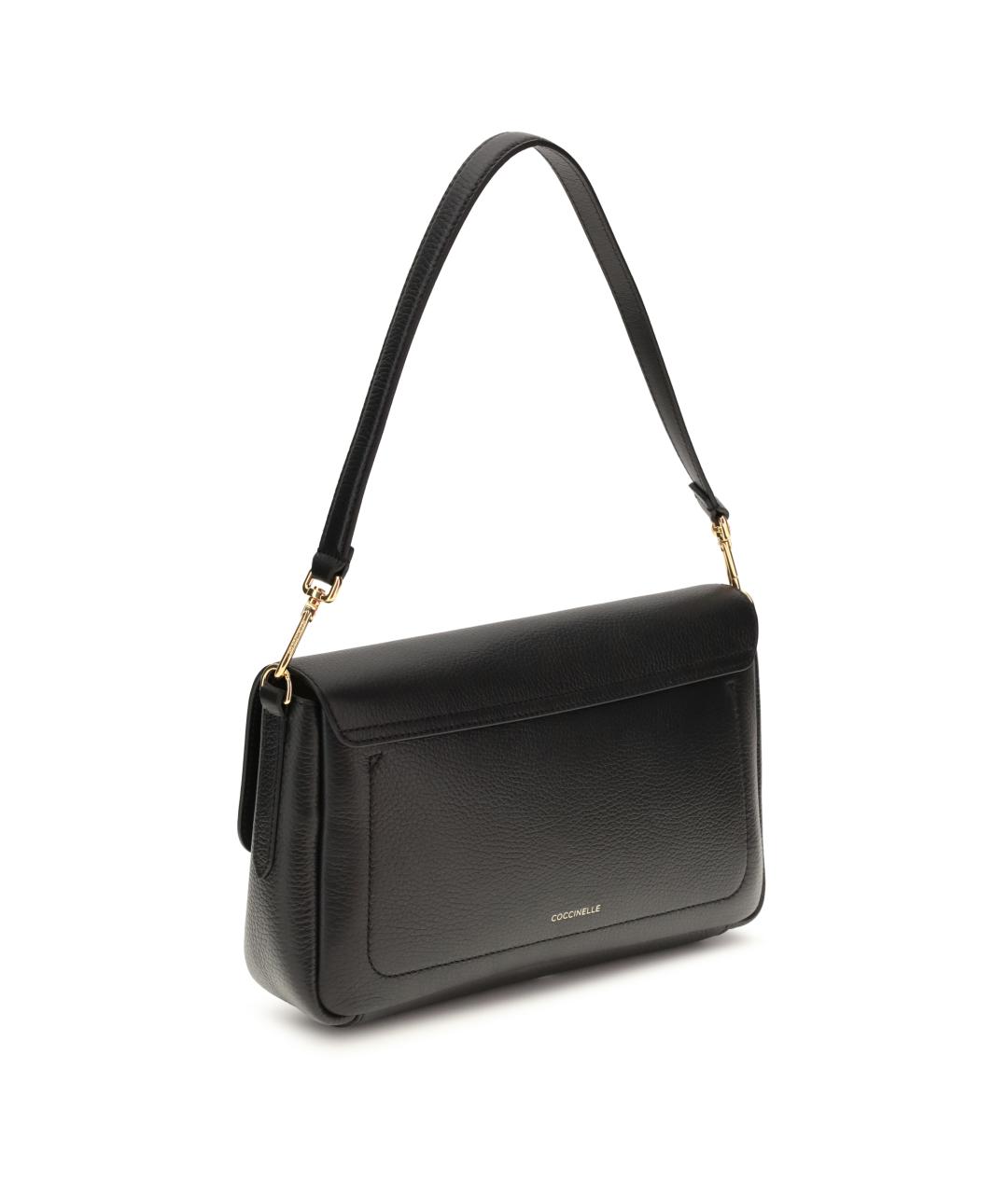 COCCINELLE Черная кожаная сумка через плечо, фото 3