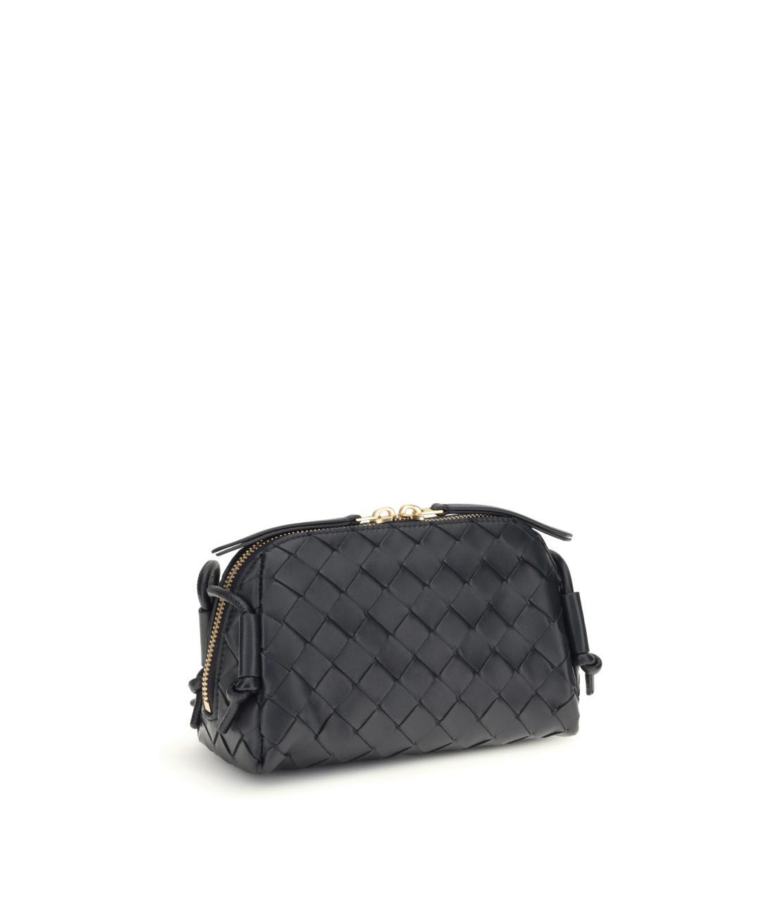 BOTTEGA VENETA Темно-синяя кожаная сумка через плечо, фото 3