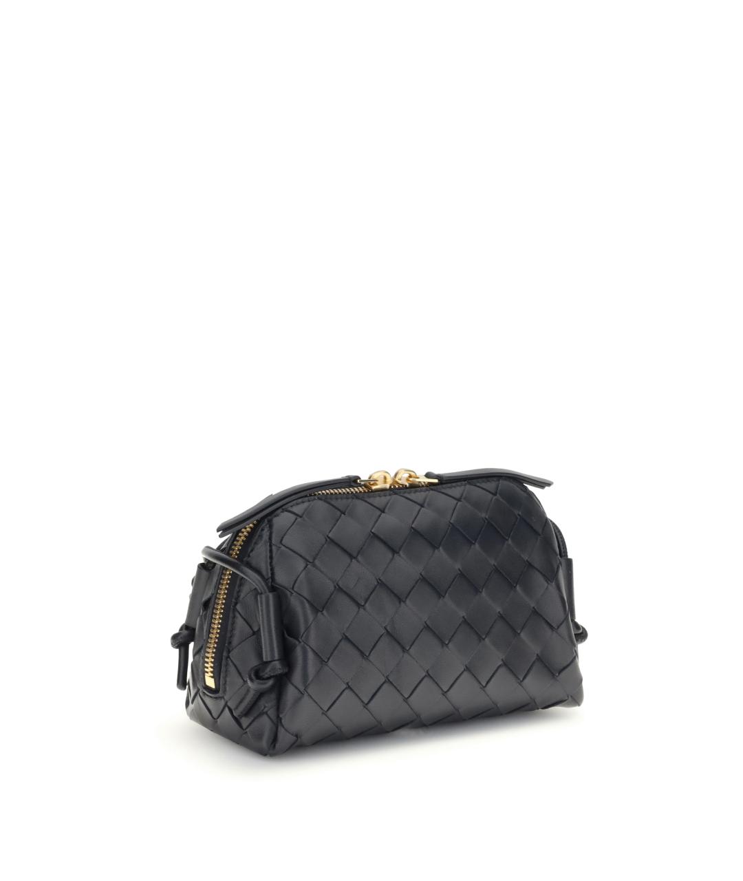 BOTTEGA VENETA Темно-синяя кожаная сумка через плечо, фото 2