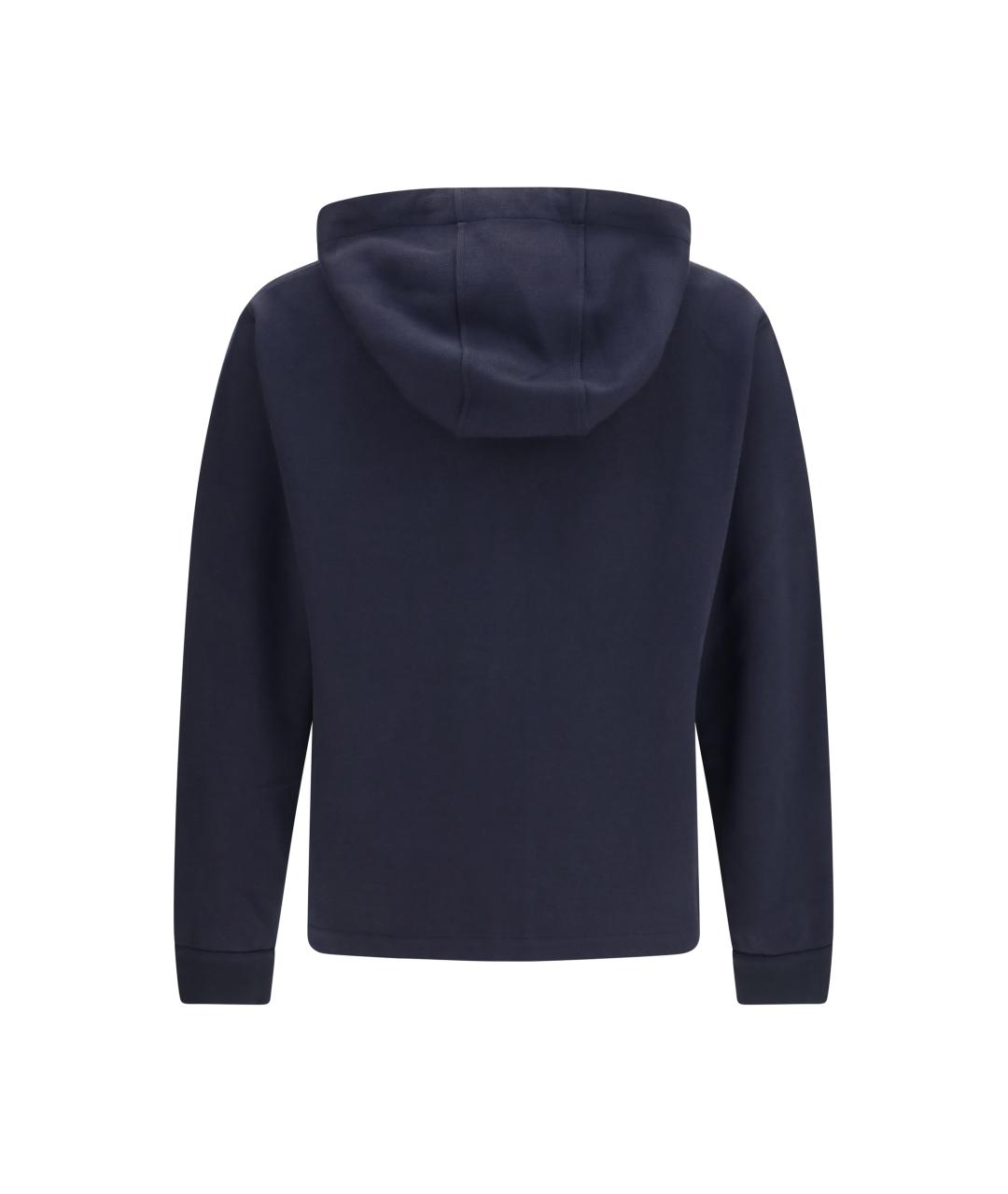 LORO PIANA Темно-синяя хлопковая куртка, фото 2