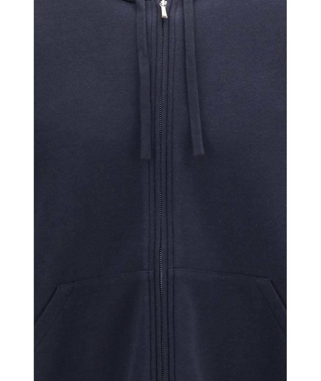 LORO PIANA Темно-синяя хлопковая куртка, фото 3