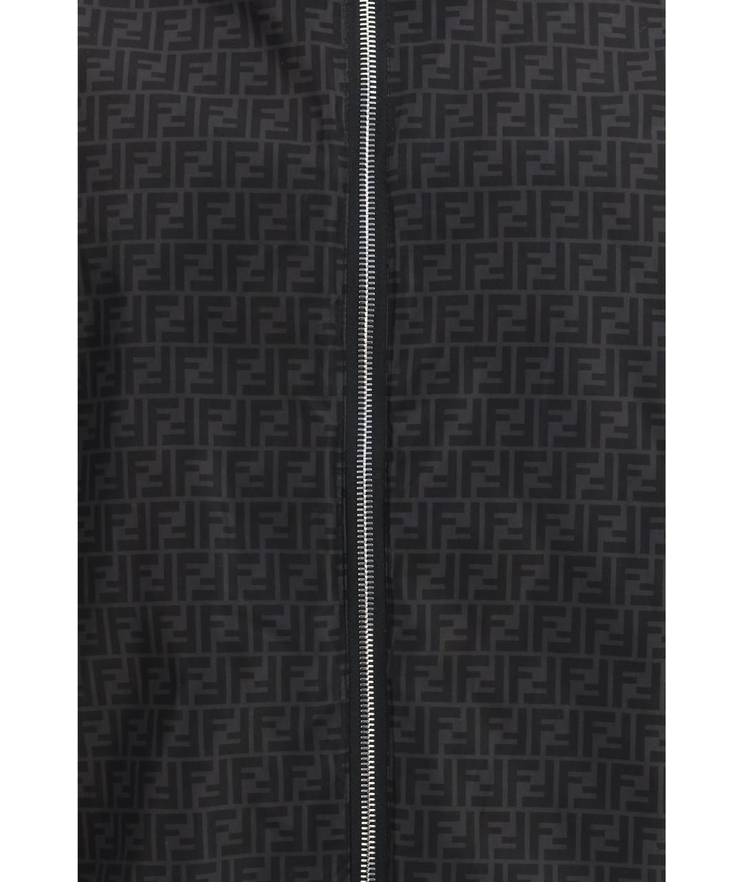 FENDI Черная полиамидовая куртка, фото 6