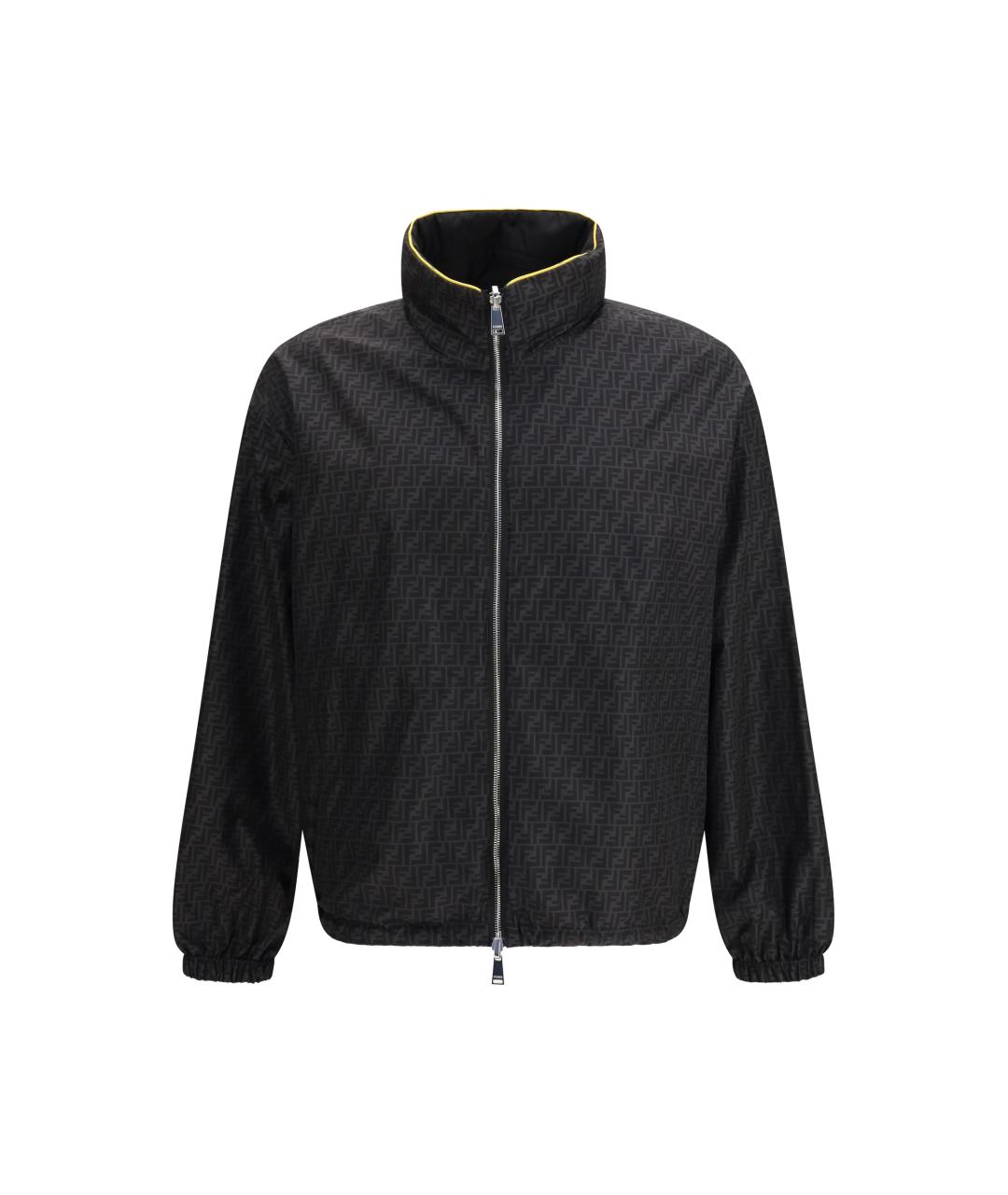 FENDI Черная полиамидовая куртка, фото 2