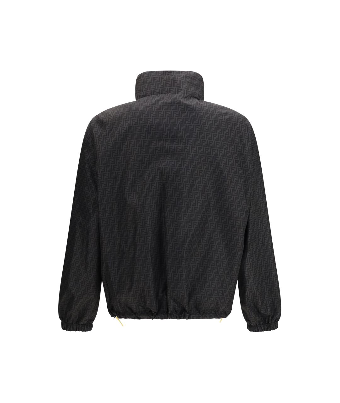 FENDI Черная полиамидовая куртка, фото 4