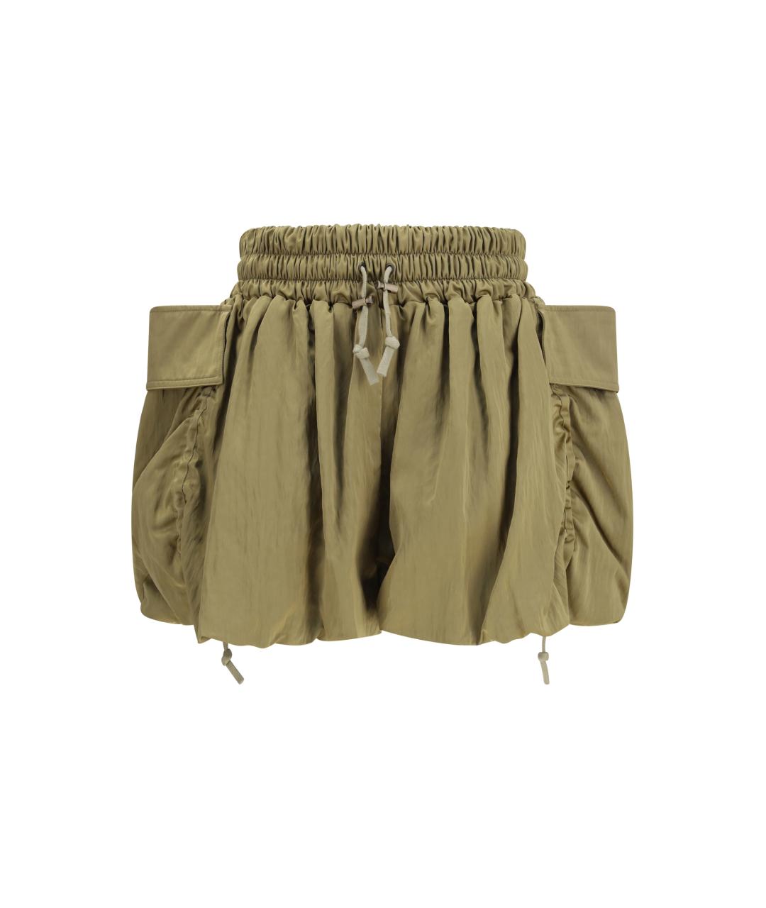 BALMAIN Зеленые вискозные шорты, фото 1