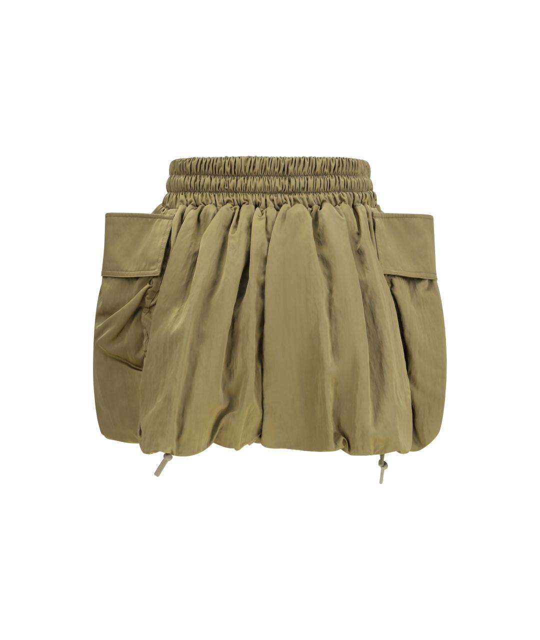 BALMAIN Зеленые вискозные шорты, фото 2