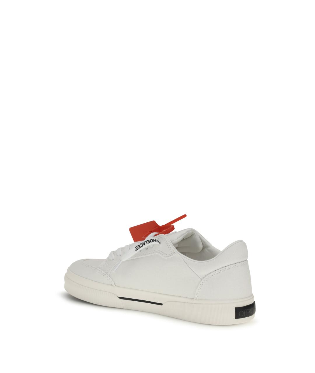 OFF-WHITE Белые кожаные низкие кроссовки / кеды, фото 3