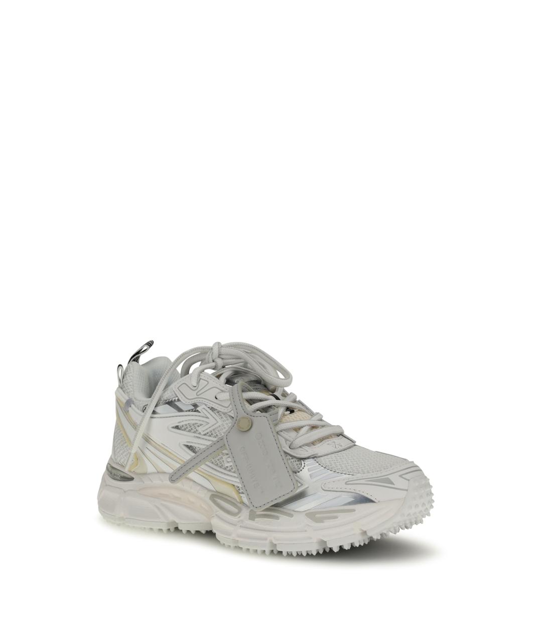 OFF-WHITE Белые текстильные кроссовки, фото 2