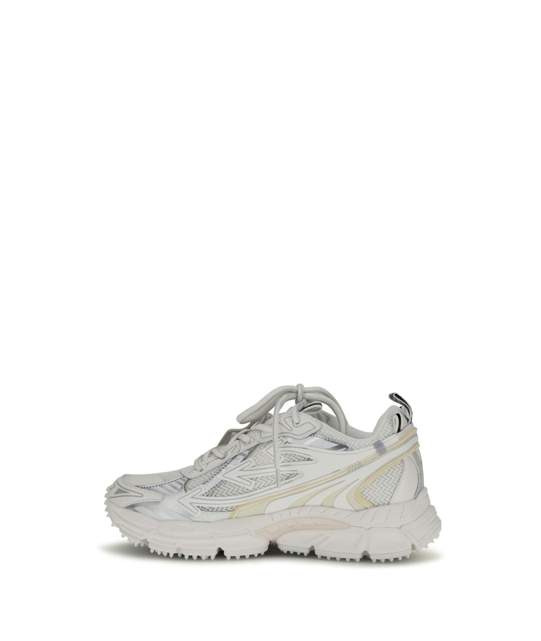 OFF-WHITE Белые текстильные кроссовки, фото 3