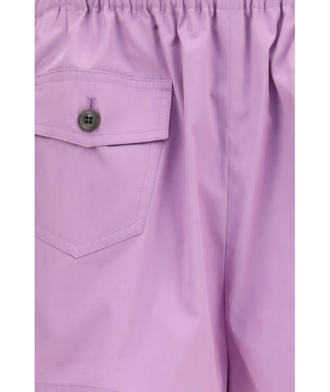 PRADA Фиолетовые хлопковые шорты, фото 3