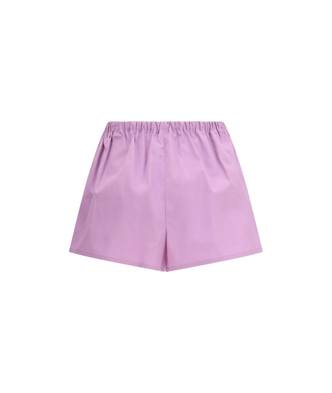 PRADA Фиолетовые хлопковые шорты, фото 2