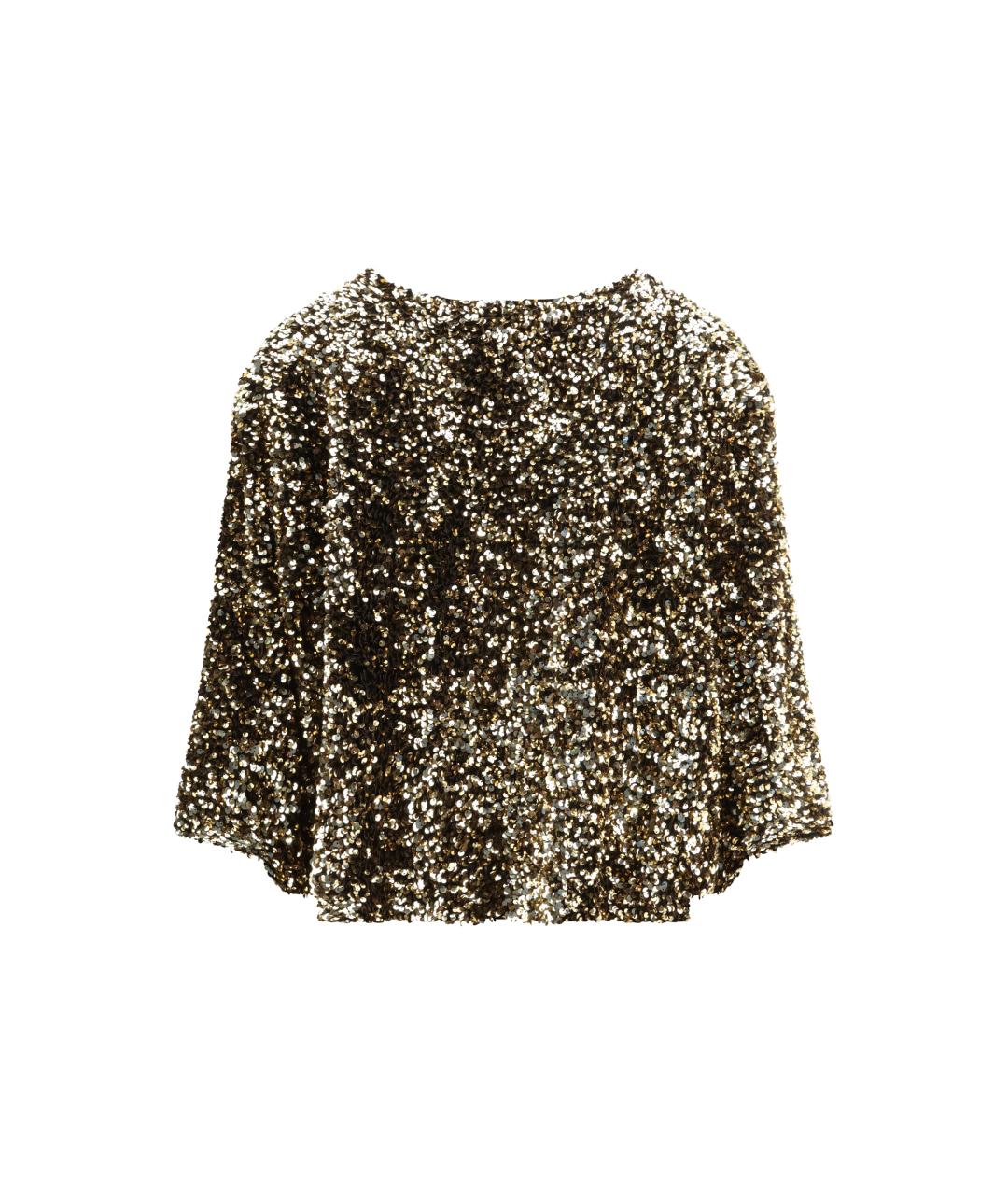 ELLA Золотая полиэстеровая блузы, фото 2