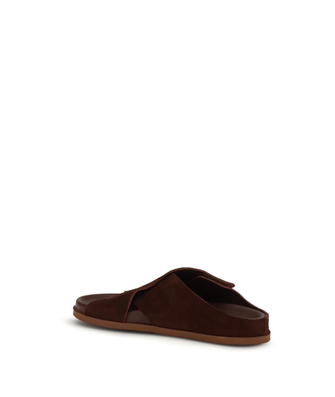 PEDRO GARCÍA Коричневые замшевые сандалии, фото 3