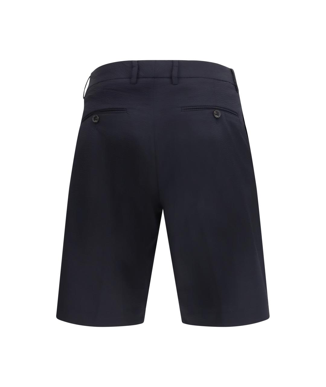 Cruna Темно-синие полиэстеровые шорты, фото 2