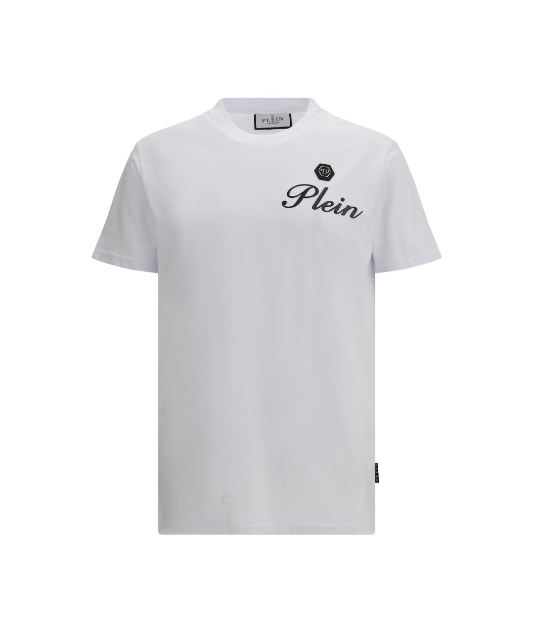 PHILIPP PLEIN Белая хлопковая футболка, фото 4