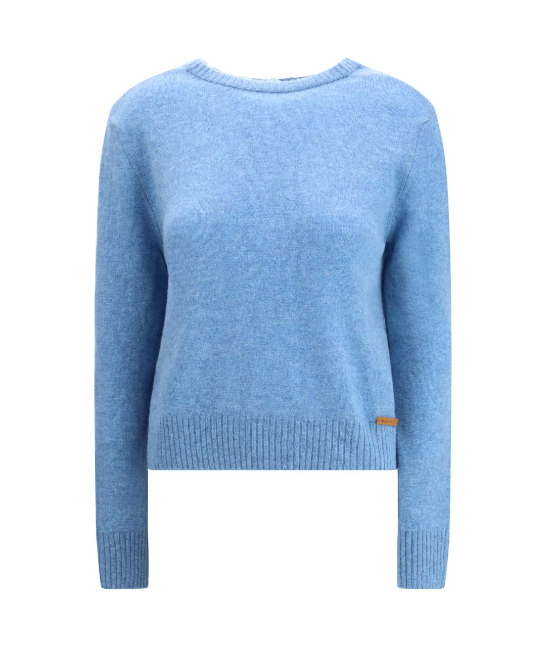MARNI Голубой кашемировый джемпер / свитер, фото 1