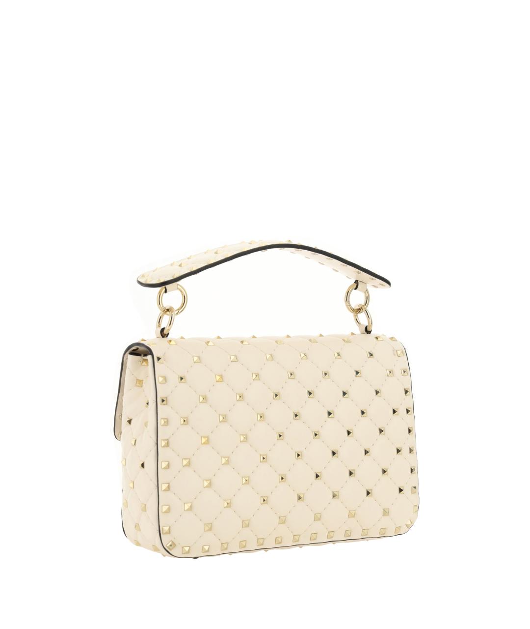 VALENTINO Бежевая кожаная сумка через плечо, фото 3