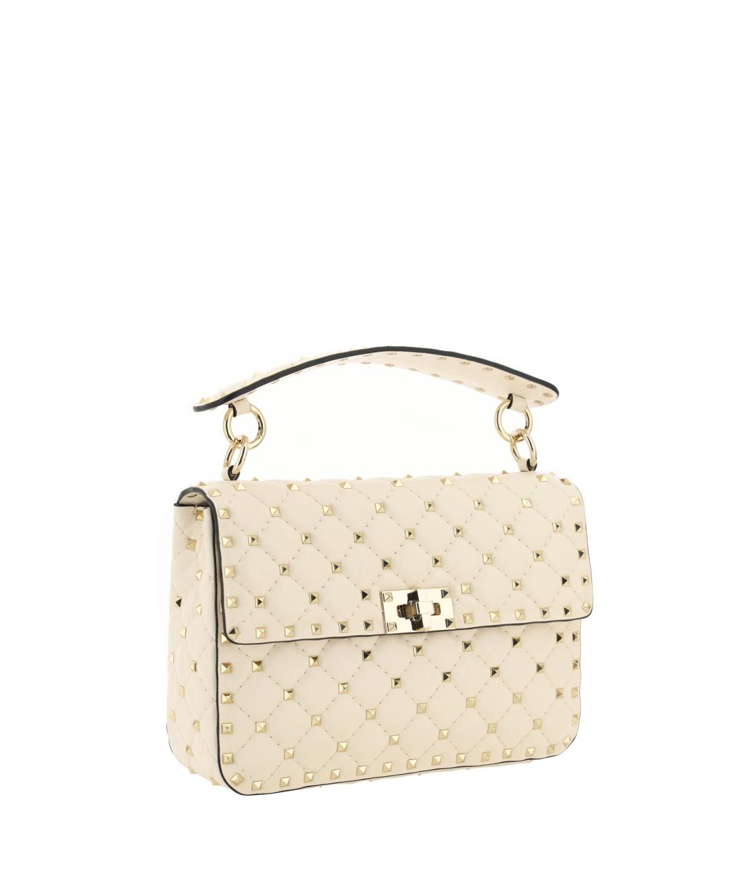 VALENTINO Бежевая кожаная сумка через плечо, фото 2