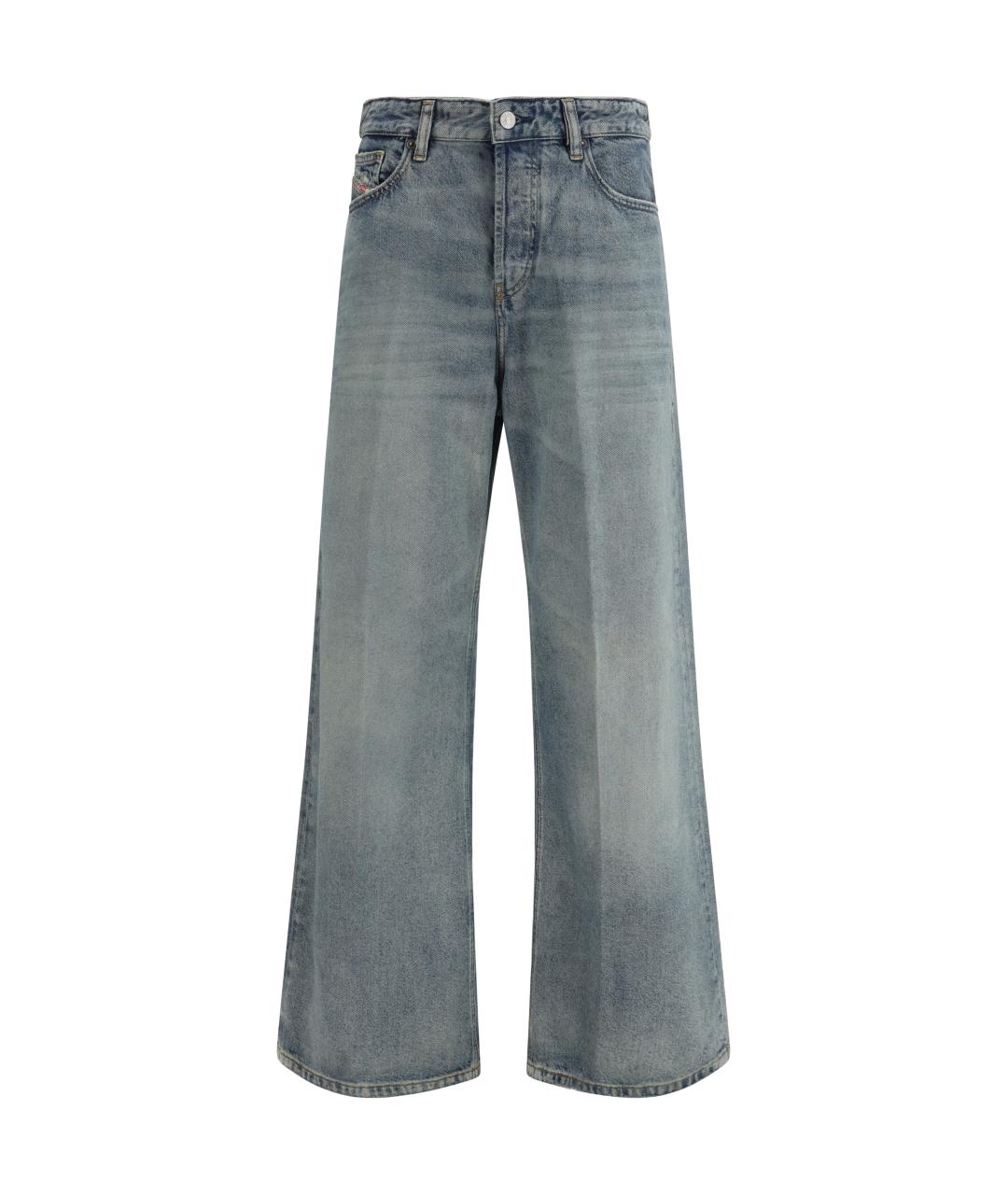 DIESEL Синие хлопковые джинсы клеш, фото 1