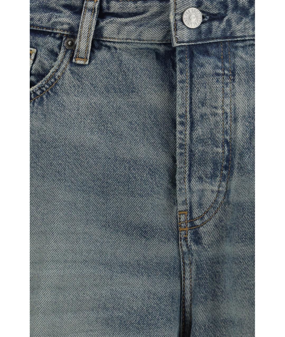 DIESEL Синие хлопковые джинсы клеш, фото 3