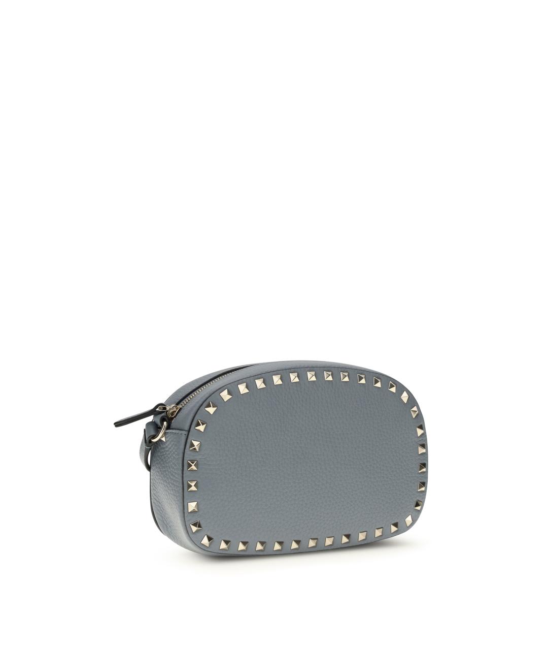 VALENTINO Голубая кожаная сумка через плечо, фото 2