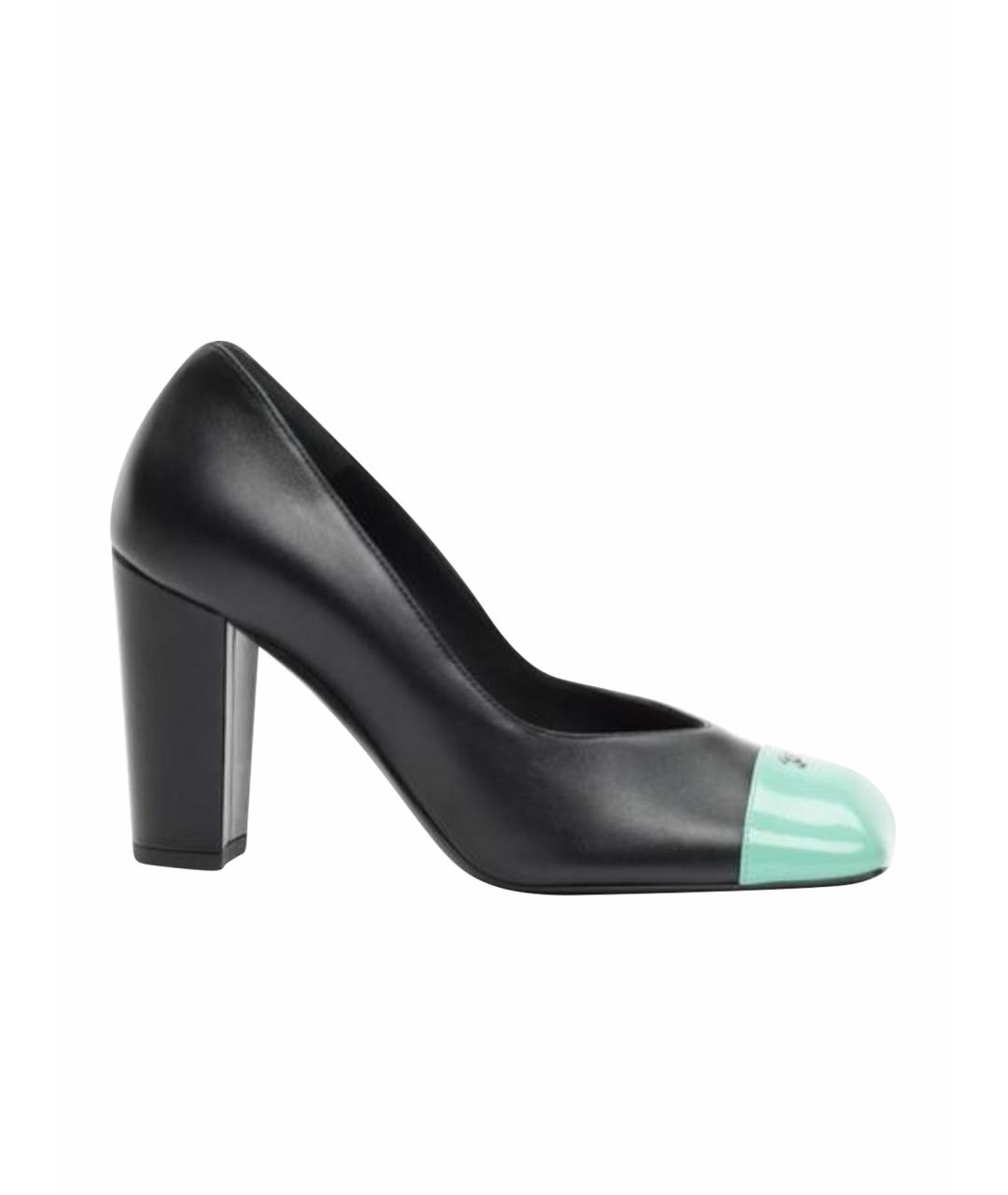 CHANEL Черные кожаные туфли, фото 1