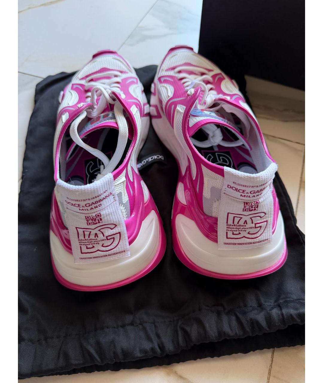 DOLCE&GABBANA Розовые кроссовки, фото 7