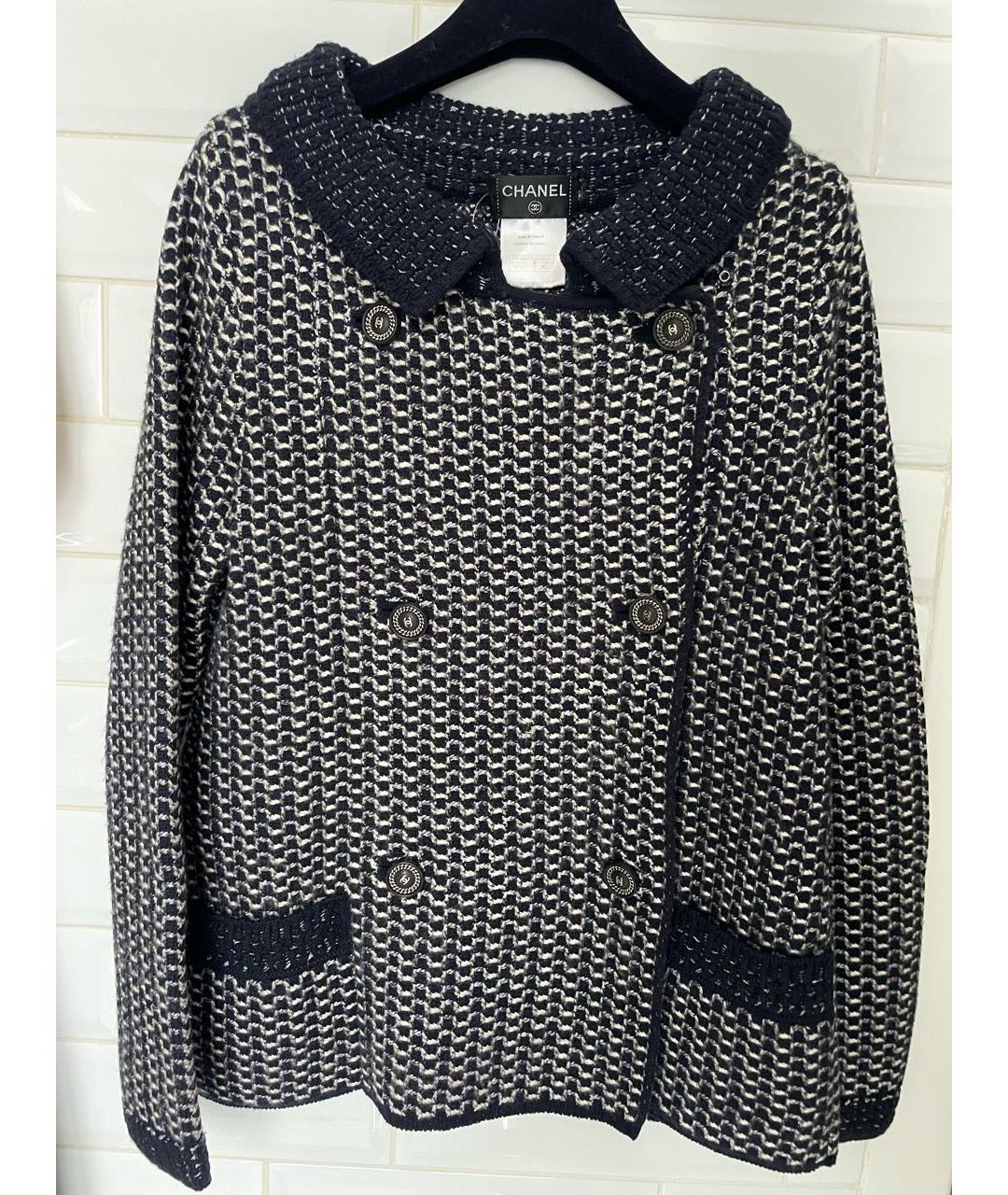 CHANEL Темно-синий кашемировый жакет/пиджак, фото 4