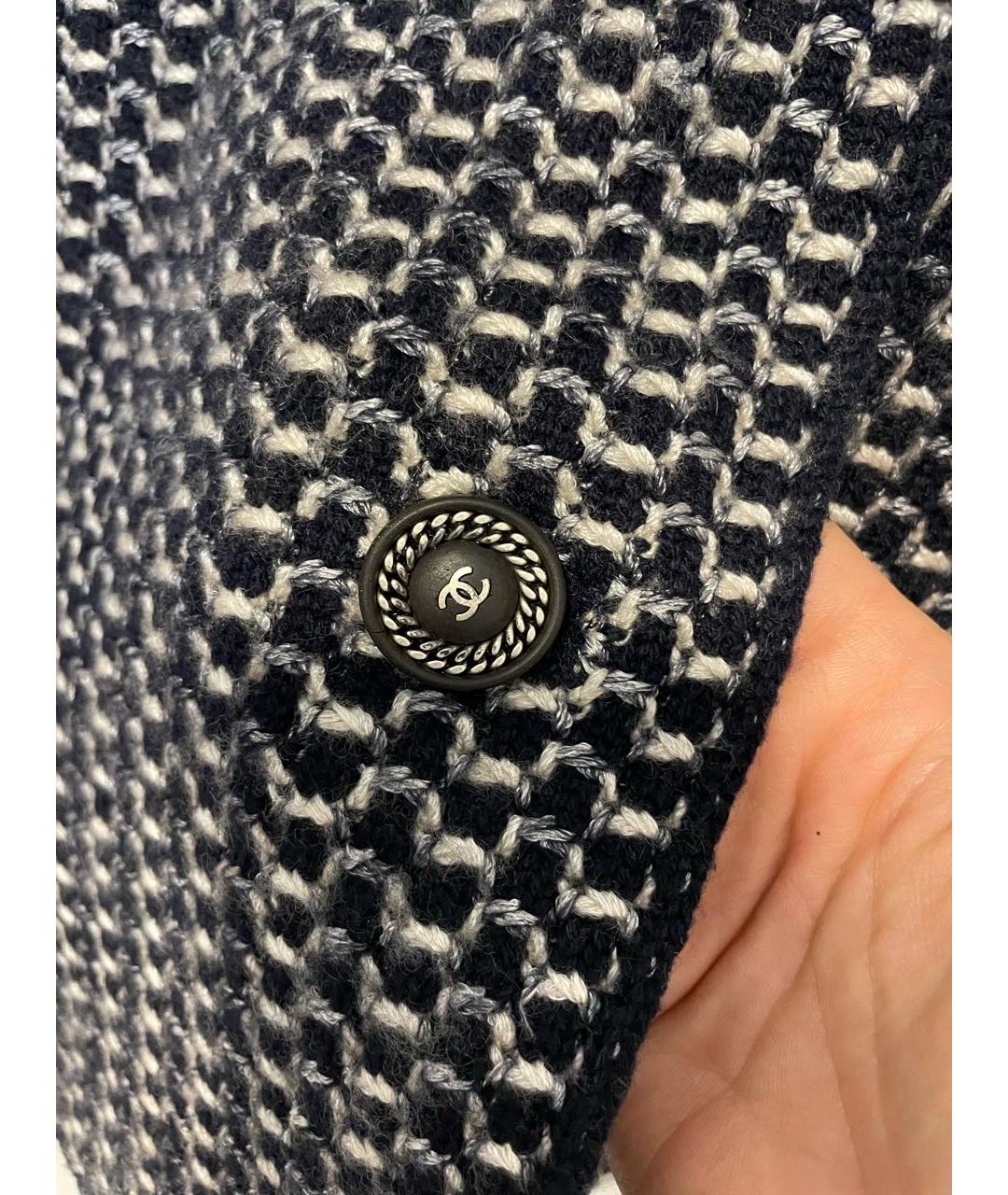 CHANEL Темно-синий кашемировый жакет/пиджак, фото 2