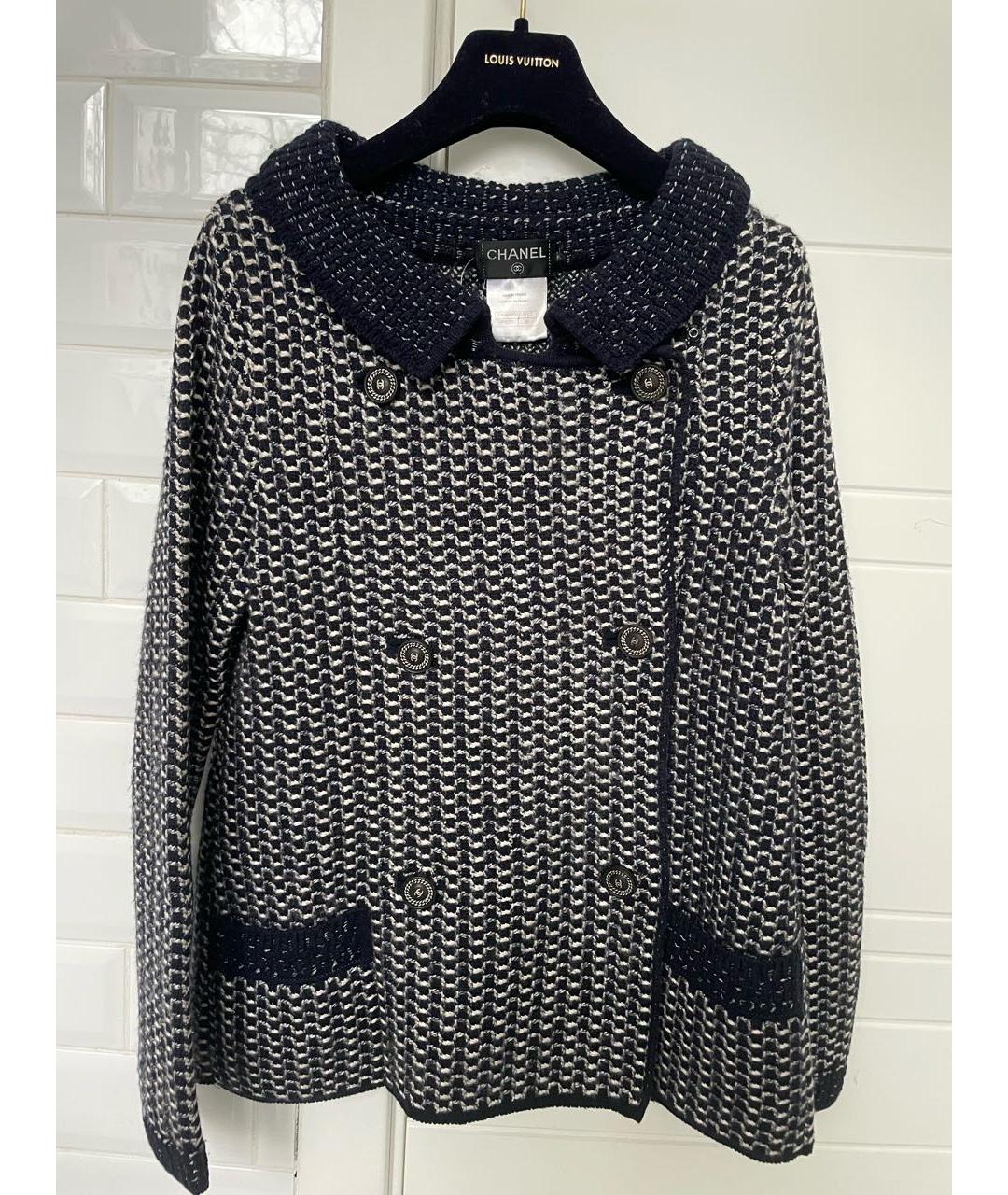 CHANEL Темно-синий кашемировый жакет/пиджак, фото 5