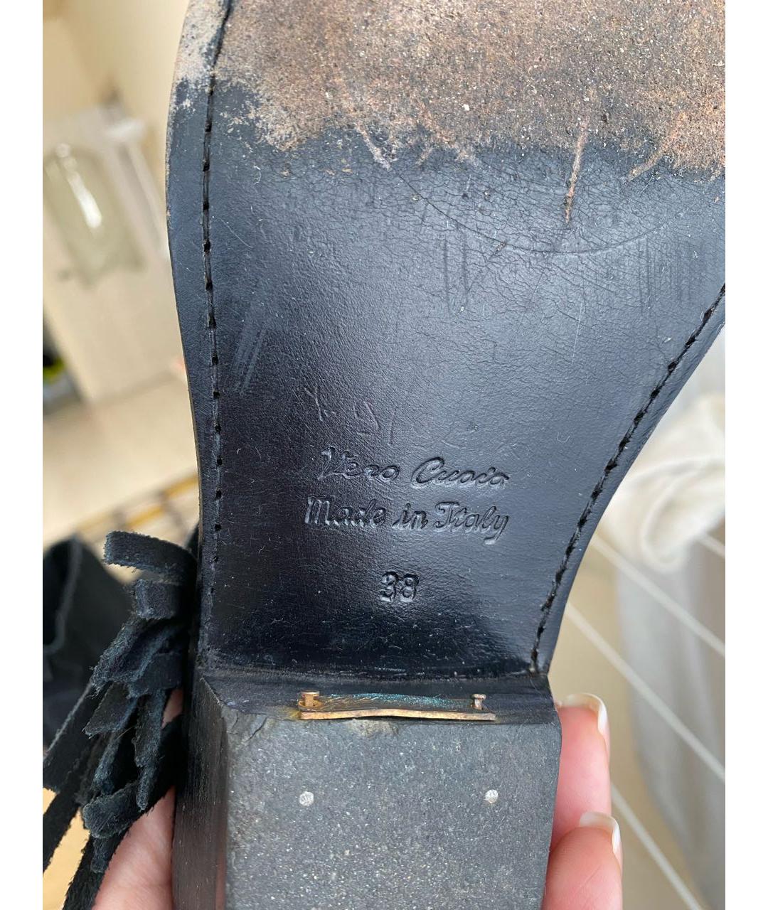 GOLDEN GOOSE DELUXE BRAND Черные замшевые полусапоги, фото 6