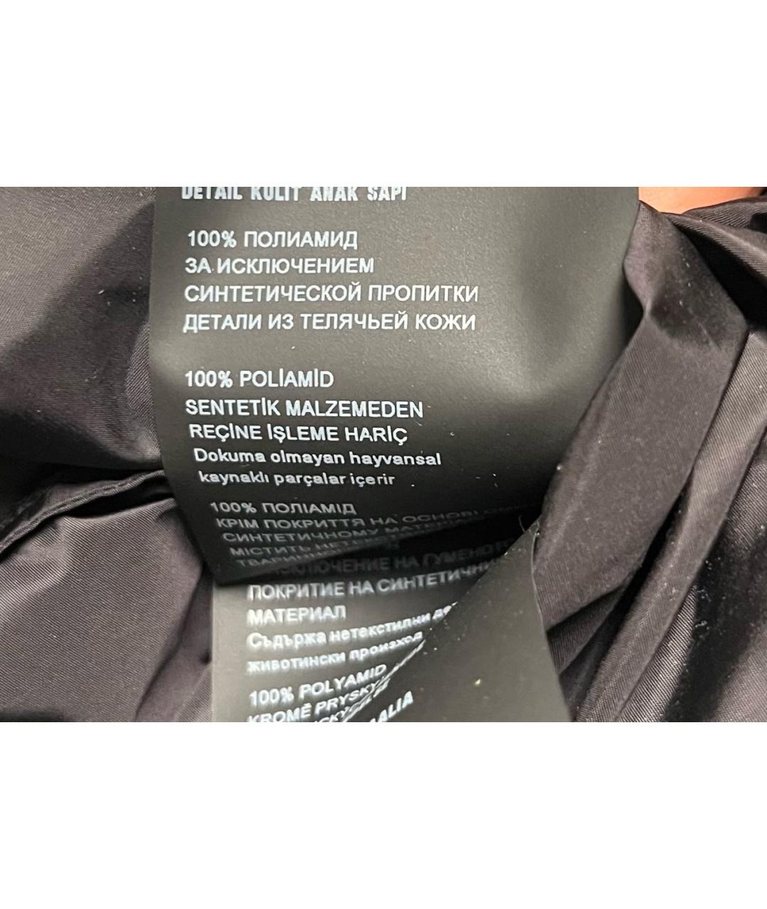 PRADA Черный полиамидовый тренч/плащ, фото 7