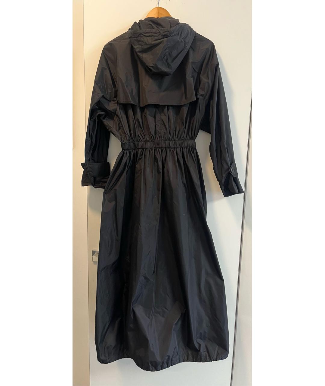 PRADA Черный полиамидовый тренч/плащ, фото 2