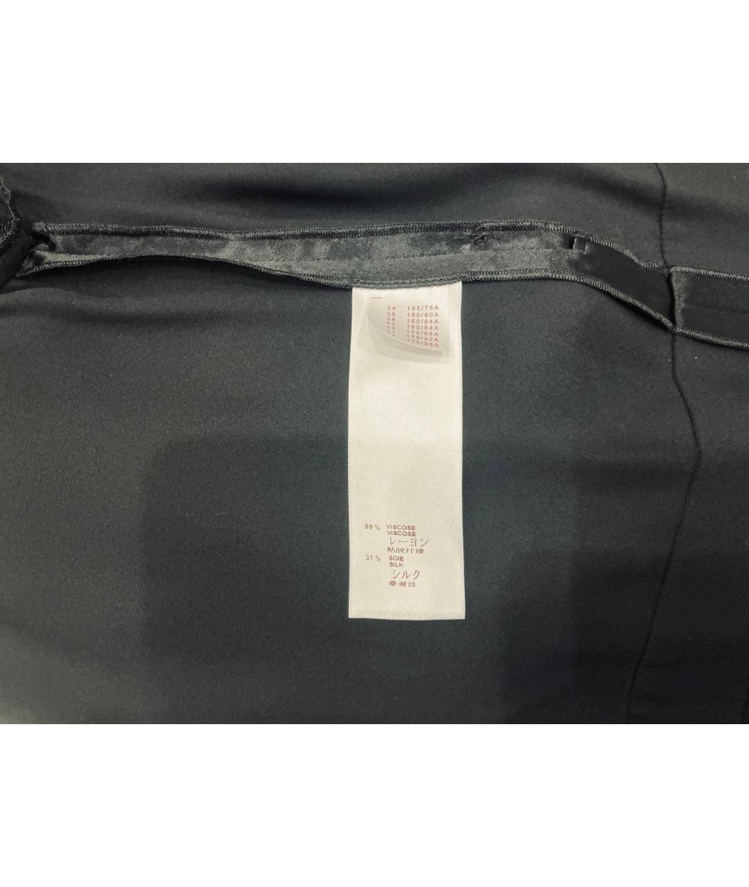 LOUIS VUITTON Черное вискозное повседневное платье, фото 5